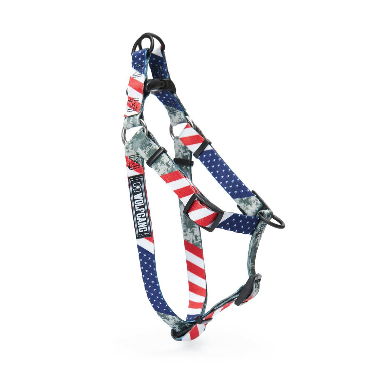 Wolfgang Man & Beast Animal Harness in Medium (5/8 Inch x 16-24 Inch), Digital Dog Print