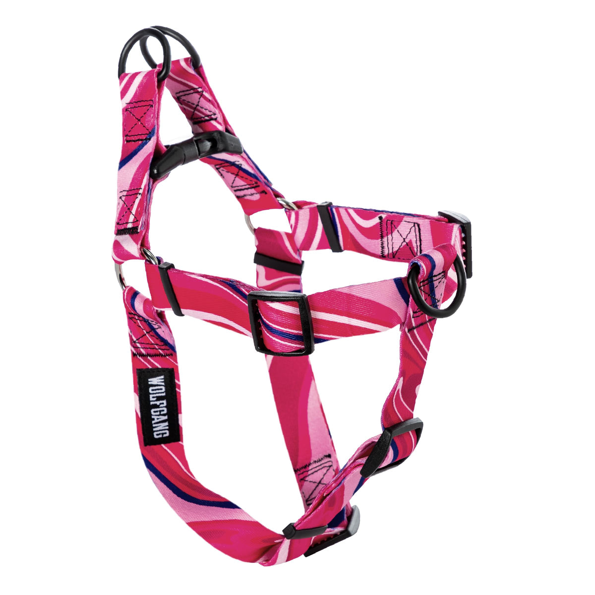 Wolfgang Man & Beast Animal Harness in Small (5/8 Inch x 12-18 Inch), MarbleSwirl Print