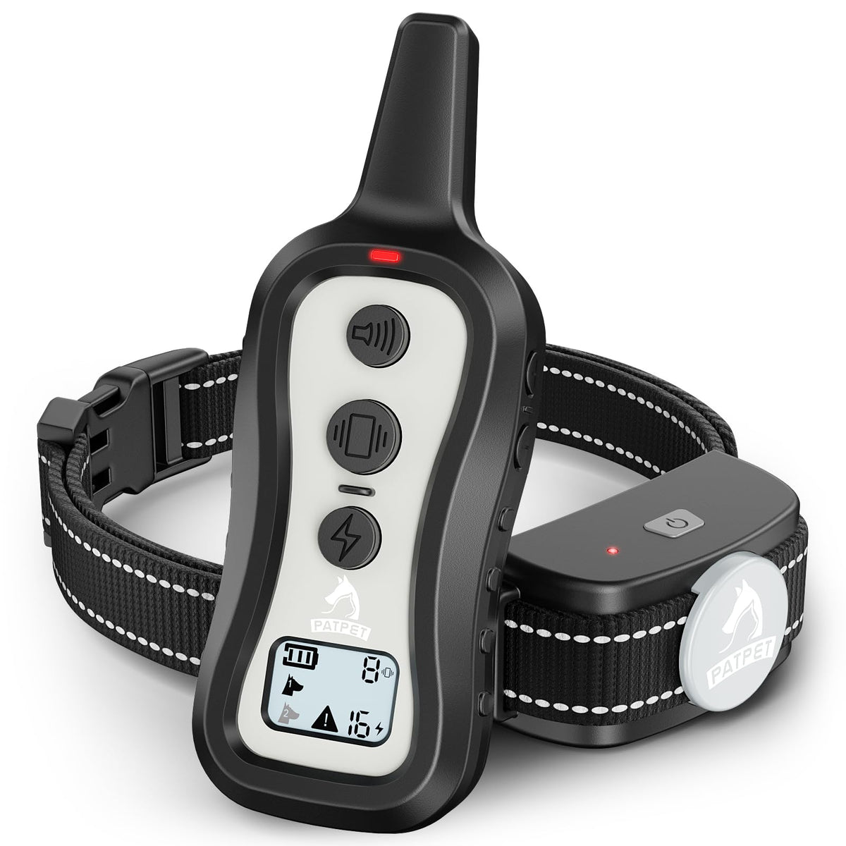 PATPET Animal Collar in 1 Collar, Light grey