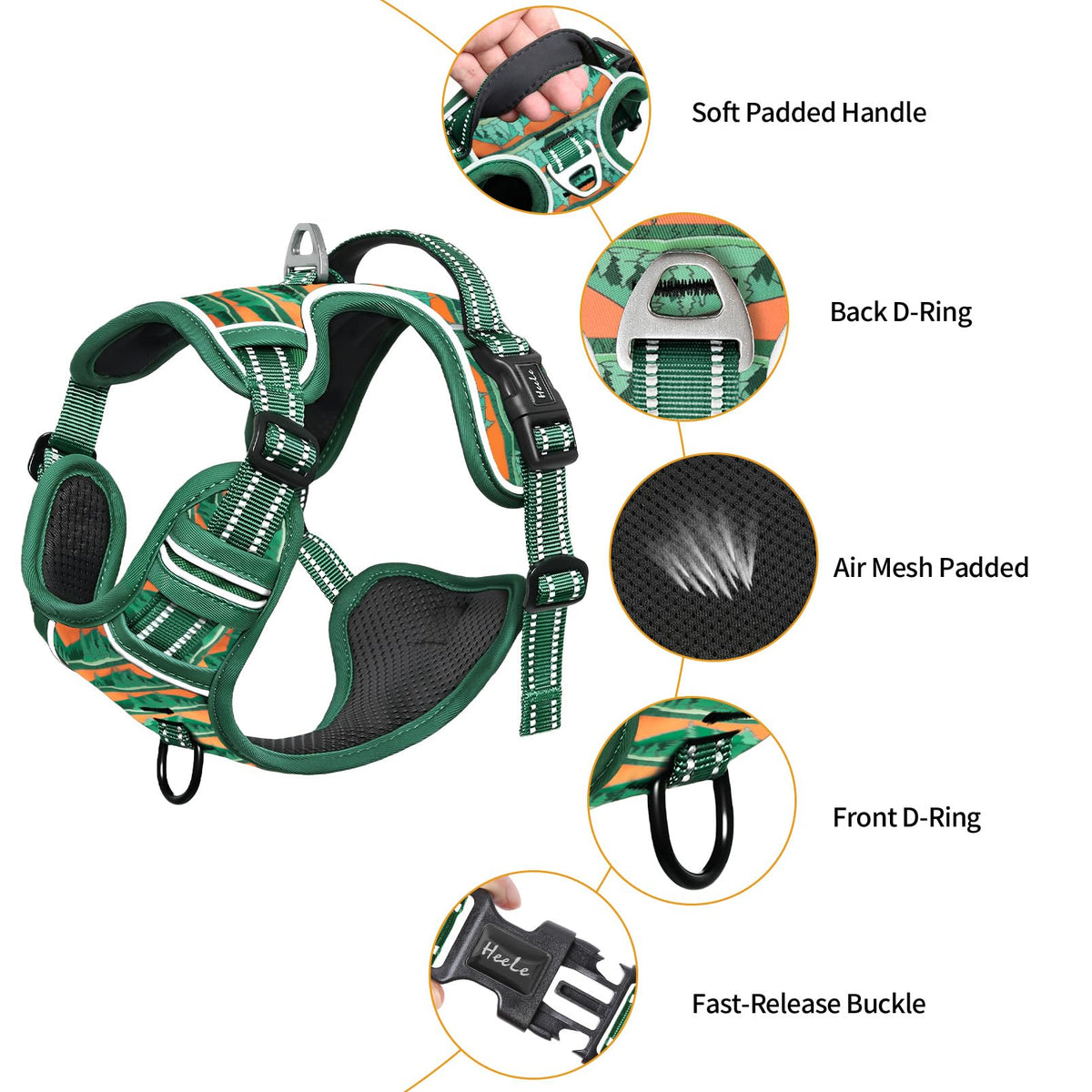 HEELE Animal Harness in S, Wilderness
