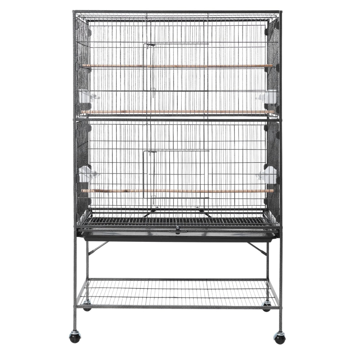 VEVOR Animal Cage in 36.6"L x 22.8"W x 59.5"H, Black