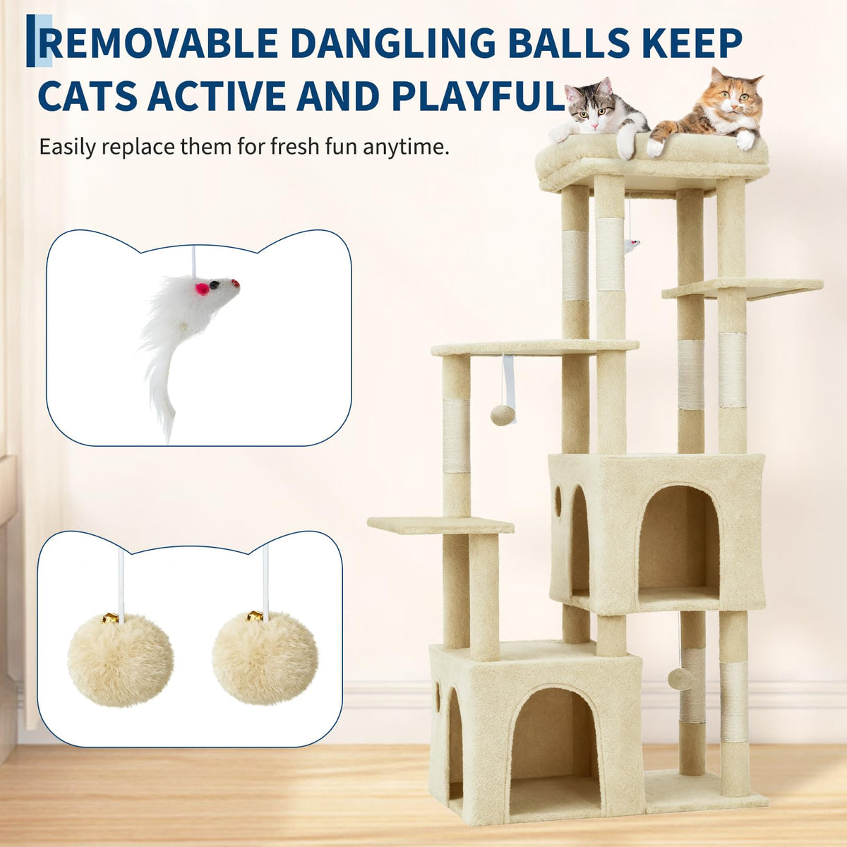 OUTLANE Pet Activity Structure in Beige, Beige