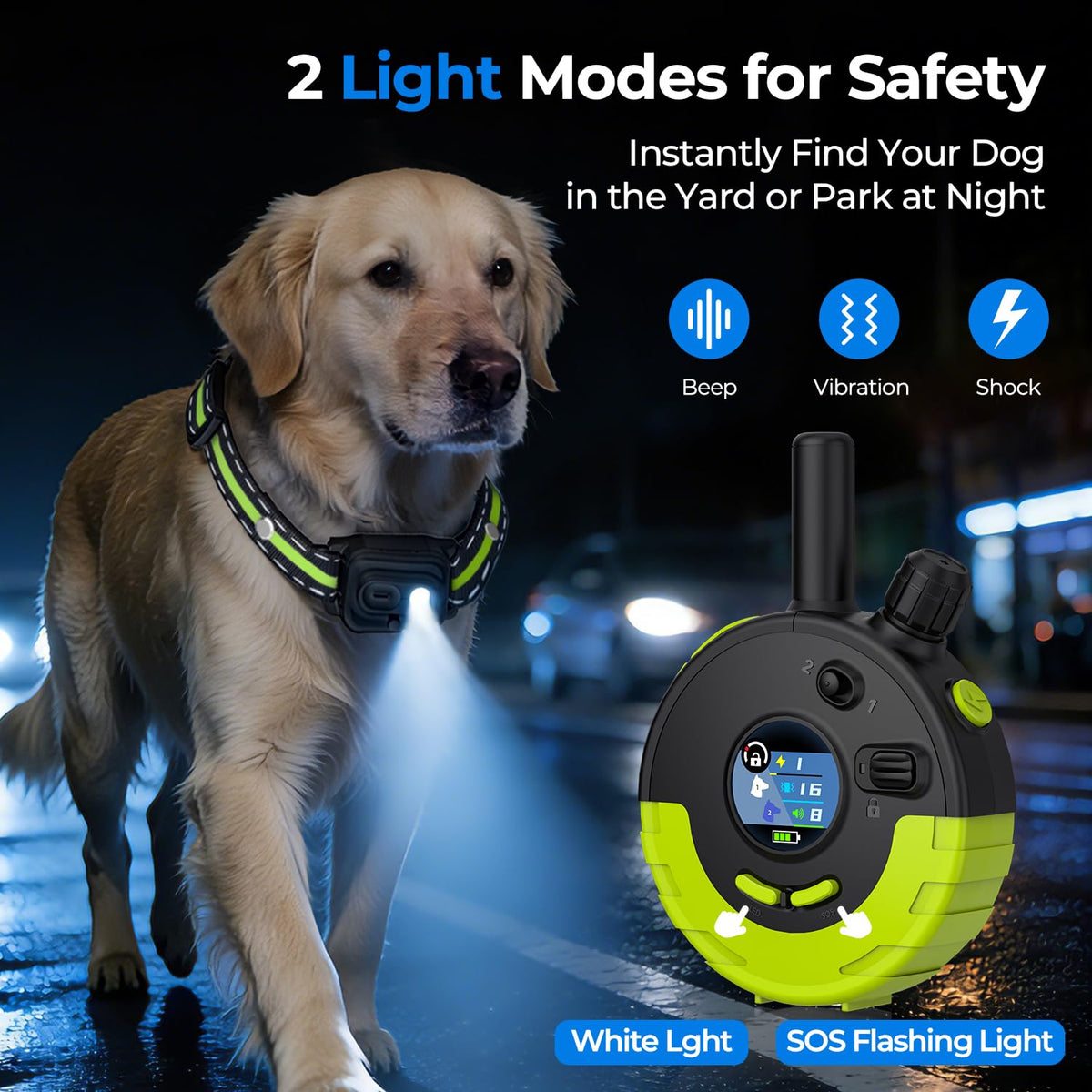 RPZ Animal Collar in 1 Receiver, Green