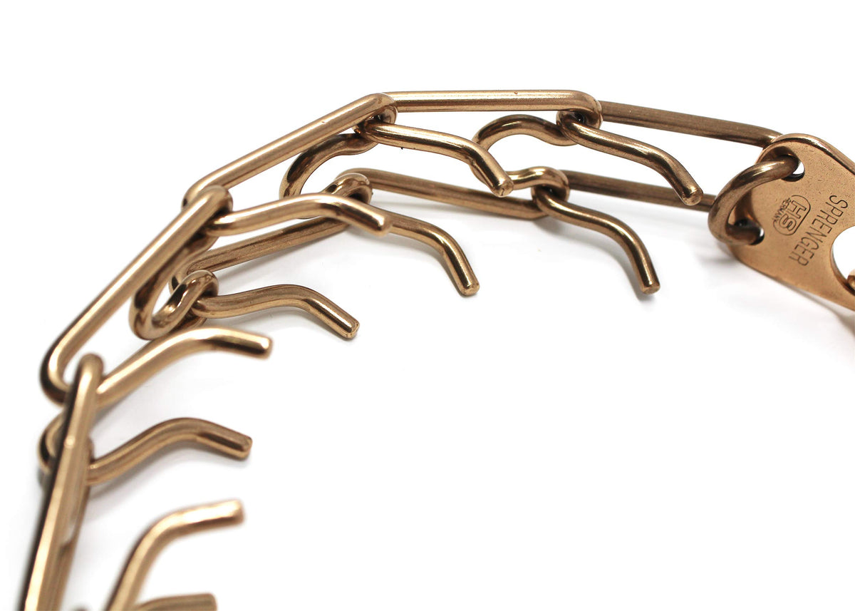 Herm Sprenger Animal Collar in 25in (63cm) x 4mm, Gold
