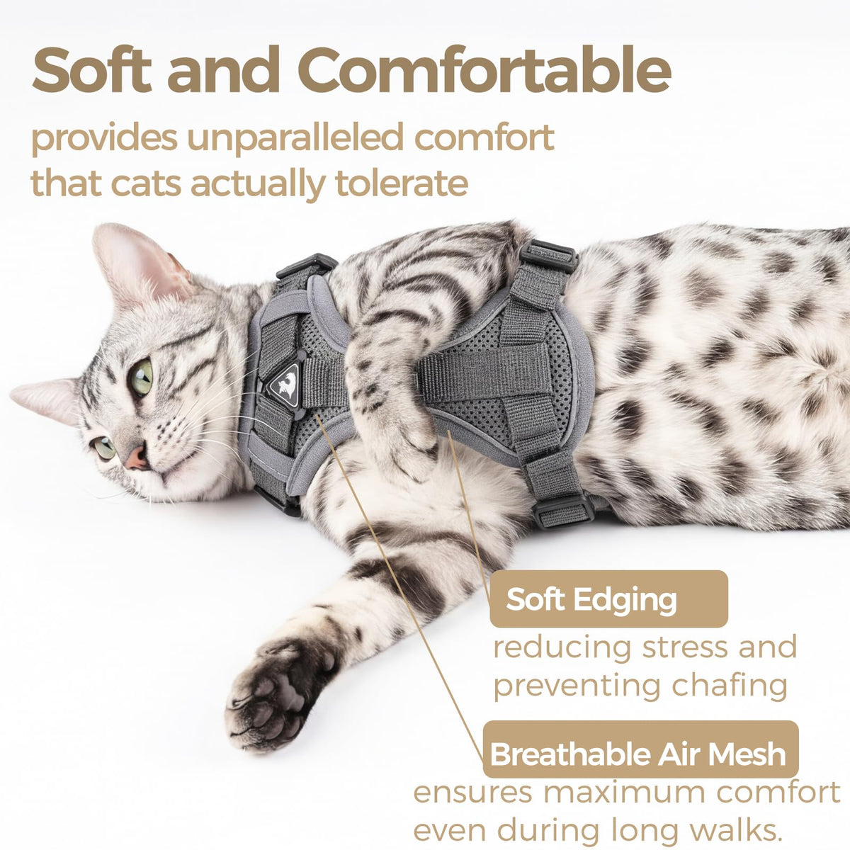 pangdi Animal Harness in Small, Grey