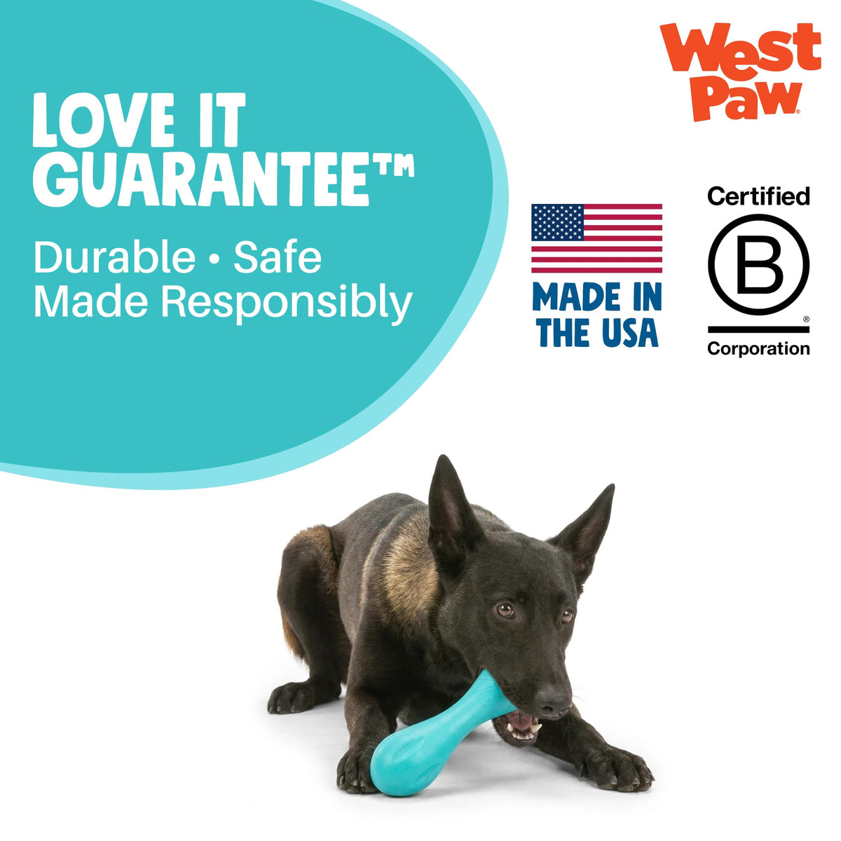 WEST PAW Pet Toy in X-Small, Geranium