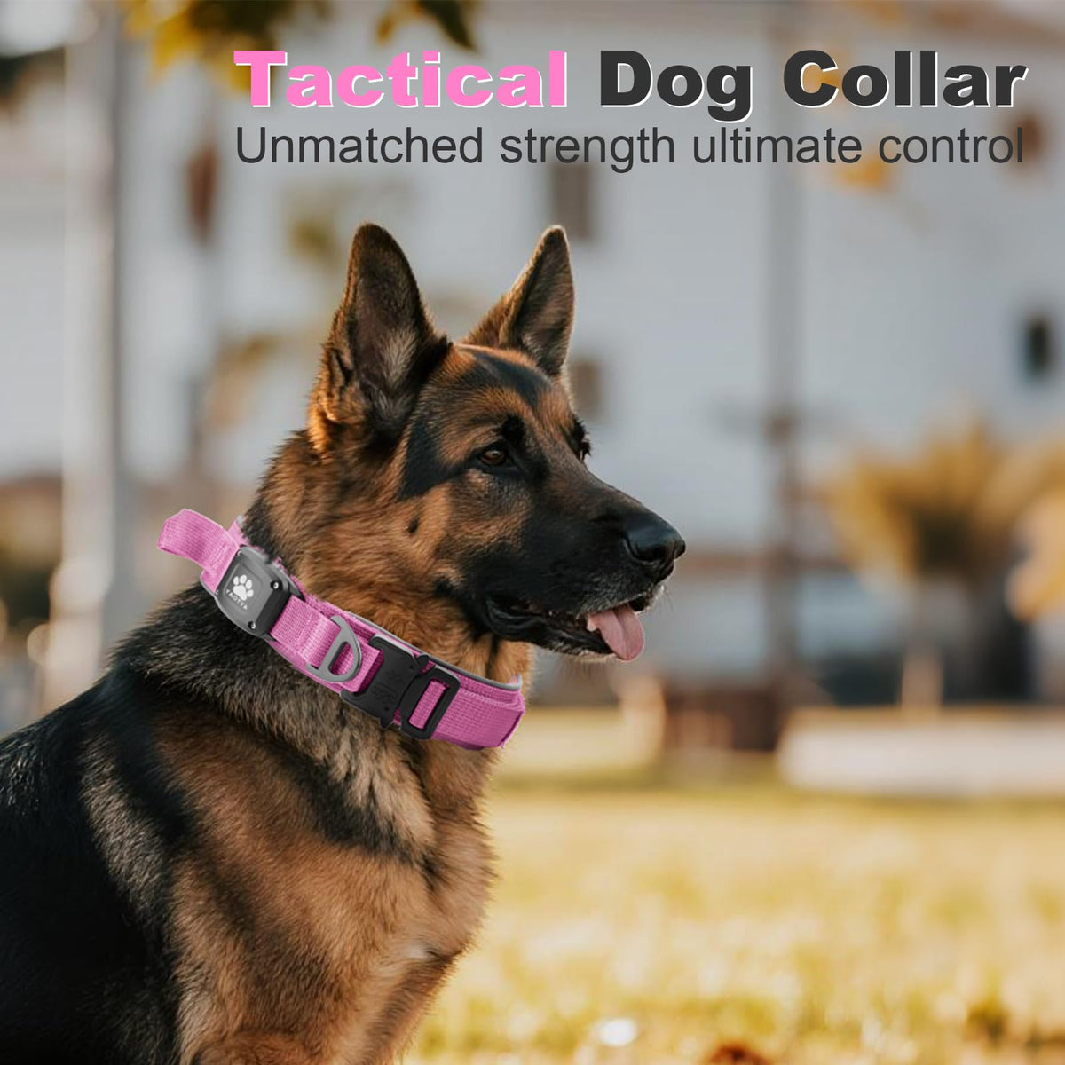 YaoTya Animal Collar in M(15"-18.5"), Pink