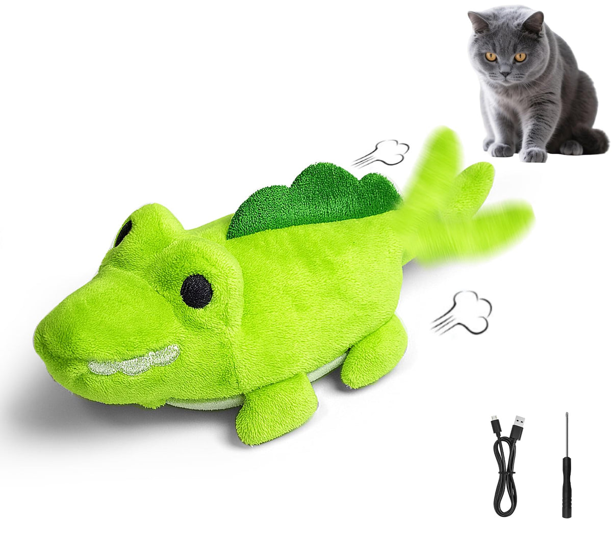 ZeLing HTL Pet Toy in Smooth, Green