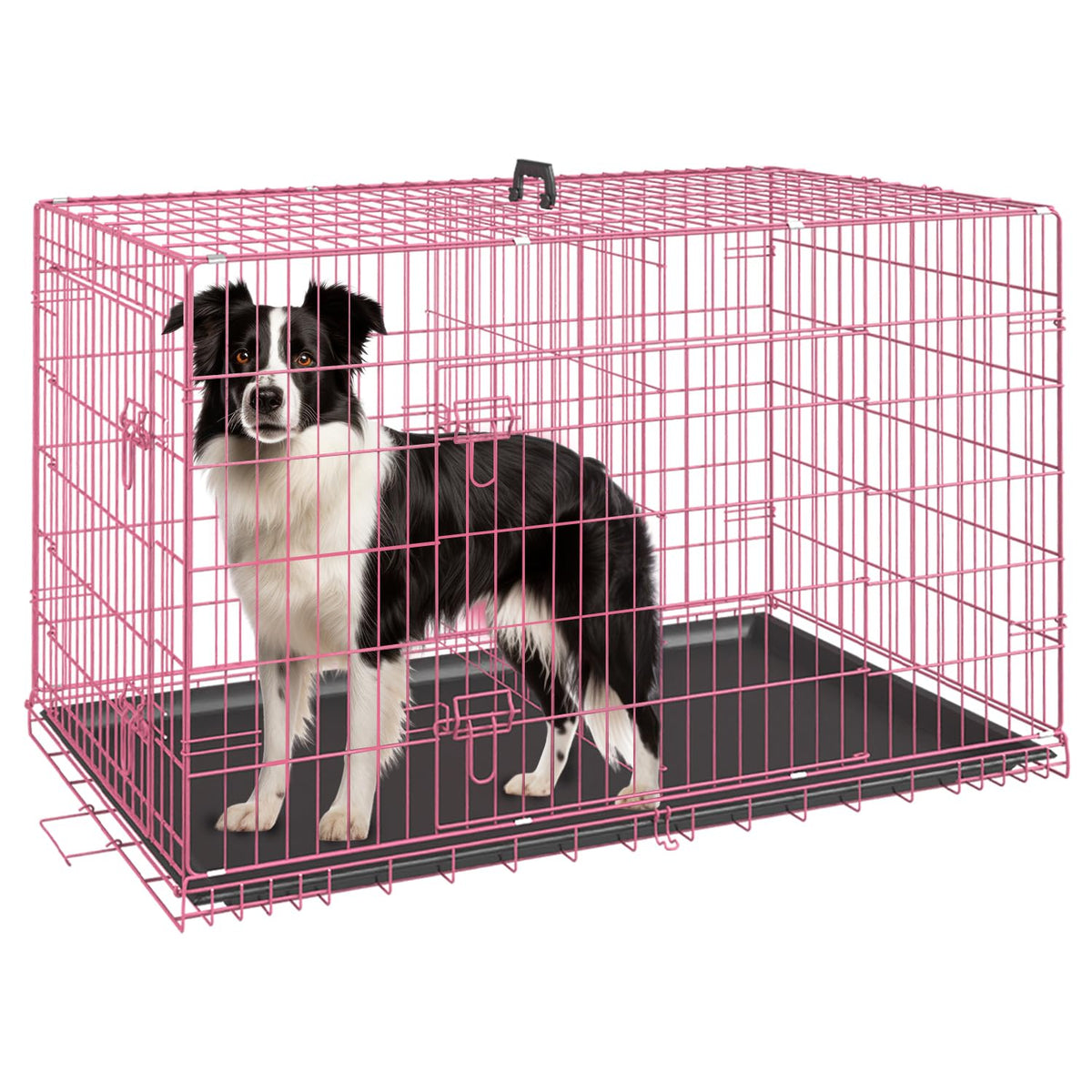FDW Animal Cage in 36.0"L x 22.0"W x 24.0"H, Pink