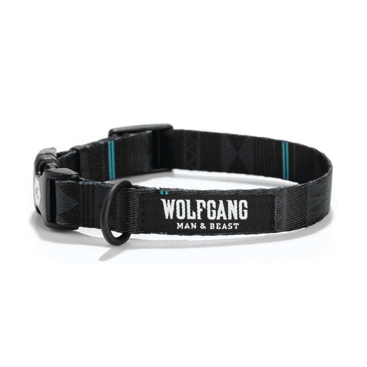 Wolfgang Man & Beast Animal Collar in Medium (1 Inch x 12-18 Inch), NightOwl Print
