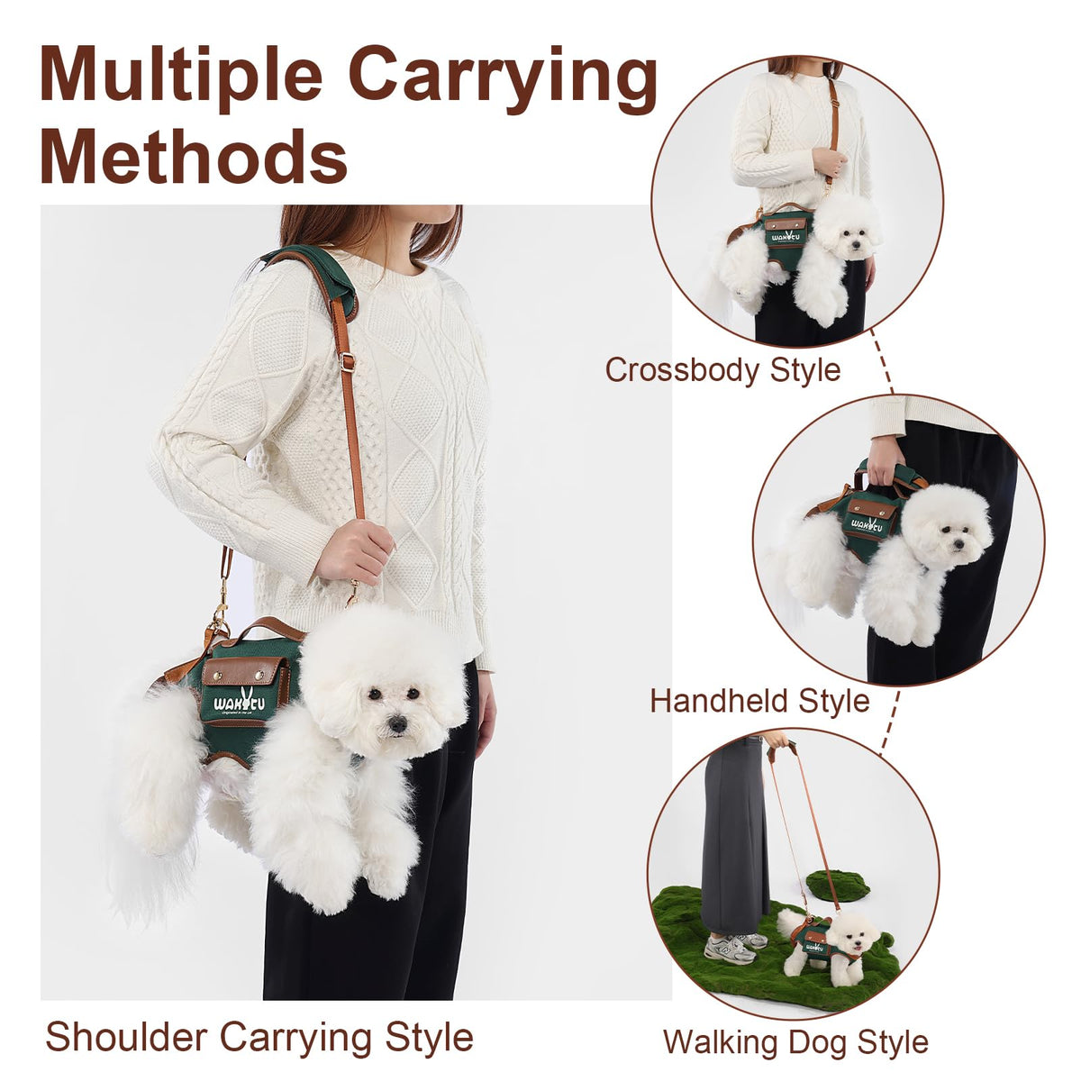 wakytu Animal Harness in S, Beige#01