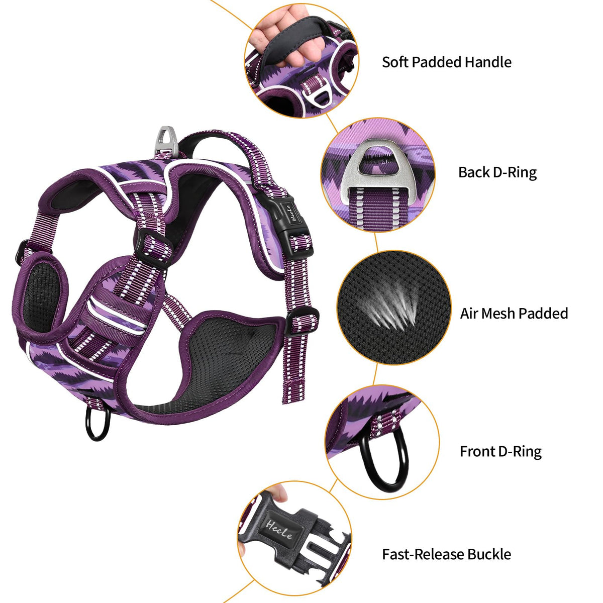 HEELE Animal Harness in S, Moon Night
