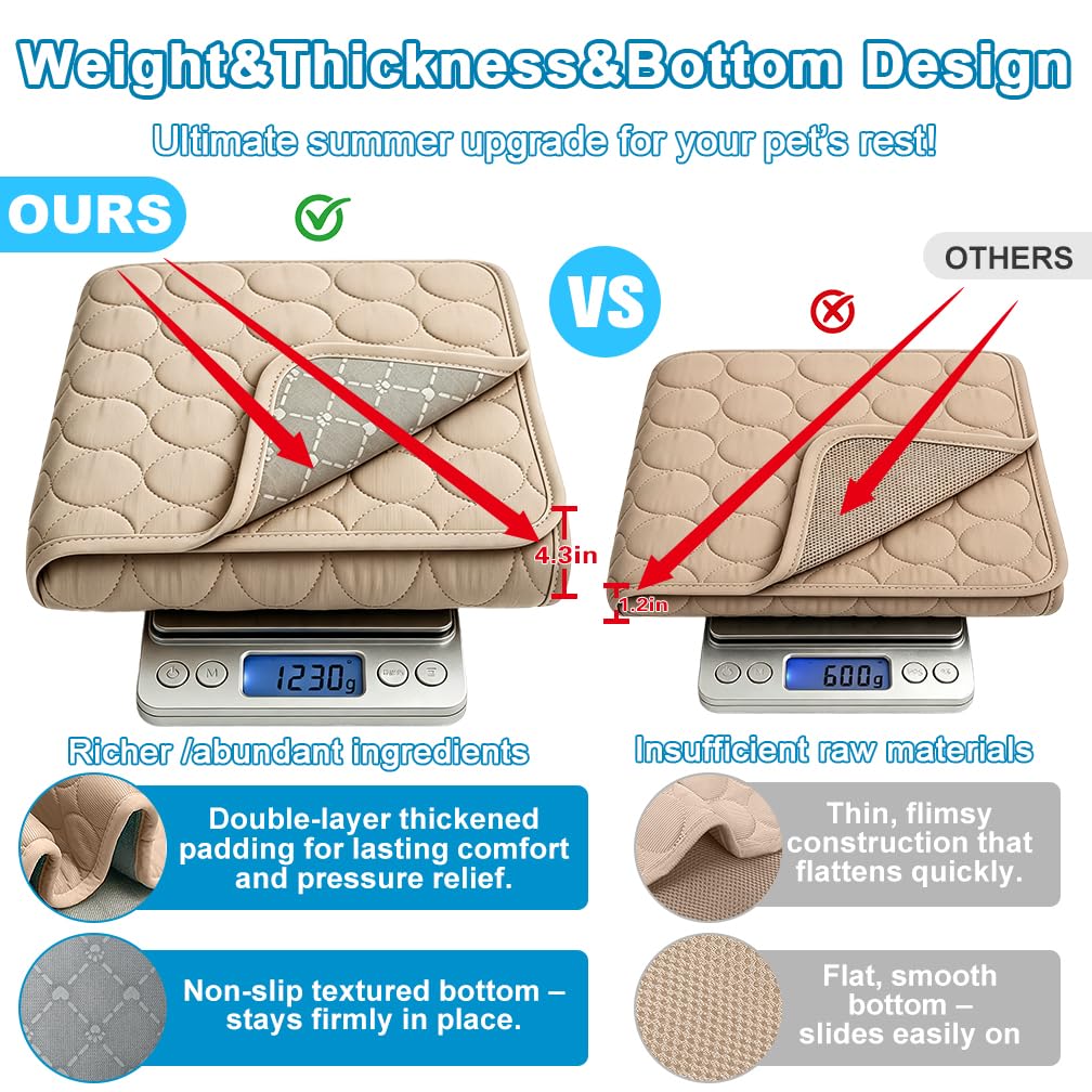 MeiLiMiYu Pet Bed Mat in 28x22 in, Coffee