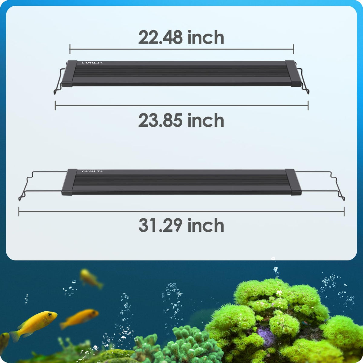 Gamalta Lamp in For 24~30inch Fish Tank, Black - Remote Control
