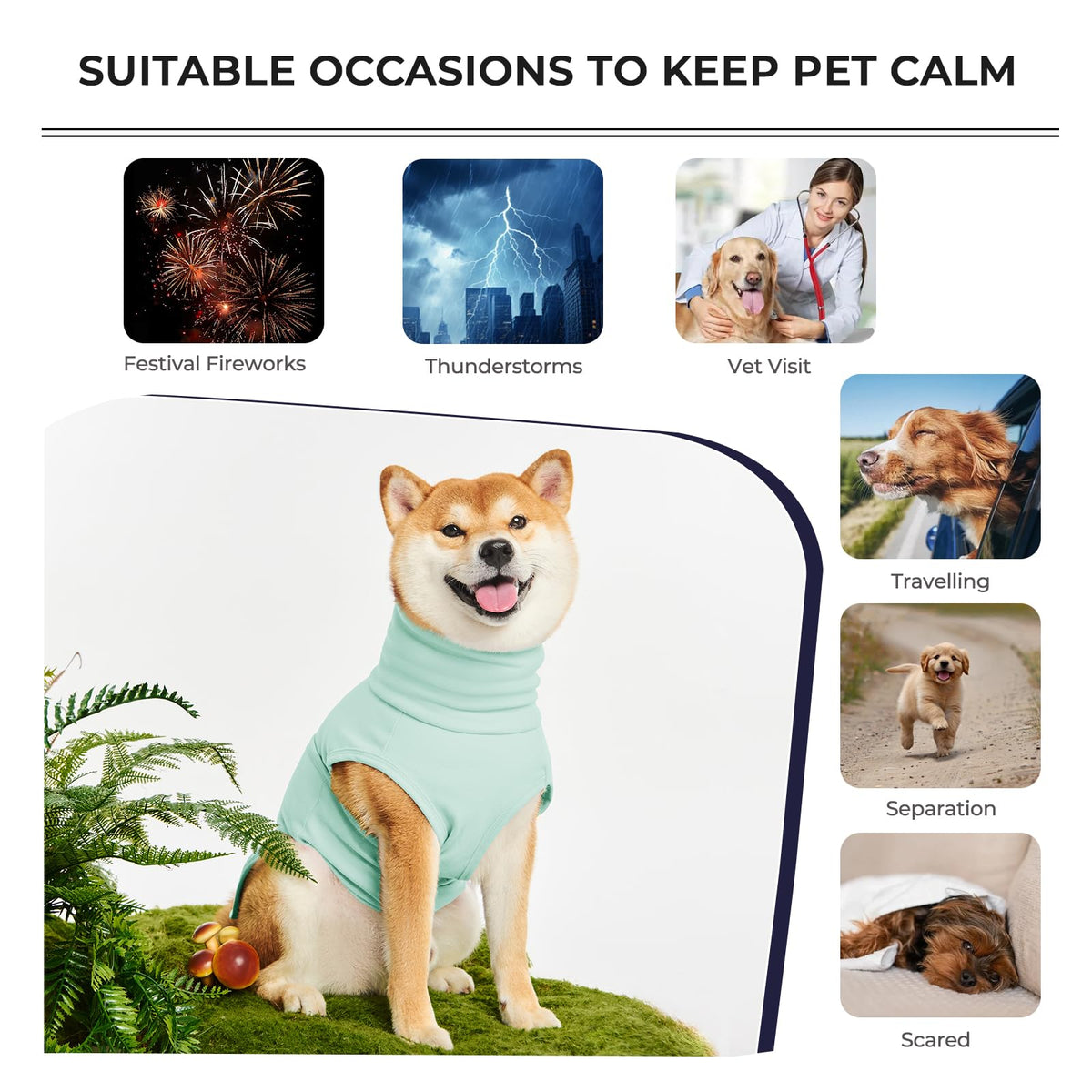 Haloumoning Pet Apparel in X-Small, Mint Green