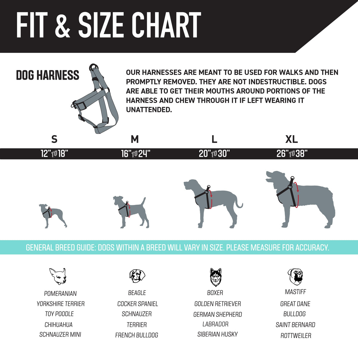 Wolfgang Man & Beast Animal Harness in Small (5/8 Inch x 12-18 Inch), DawnPatrol Print