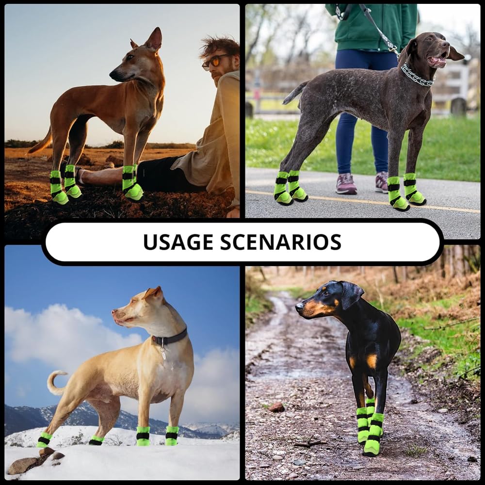 MUSIMC Paw Hoof Protector in Size 1: 1.57''x1.37''(L*W), Black Red Green