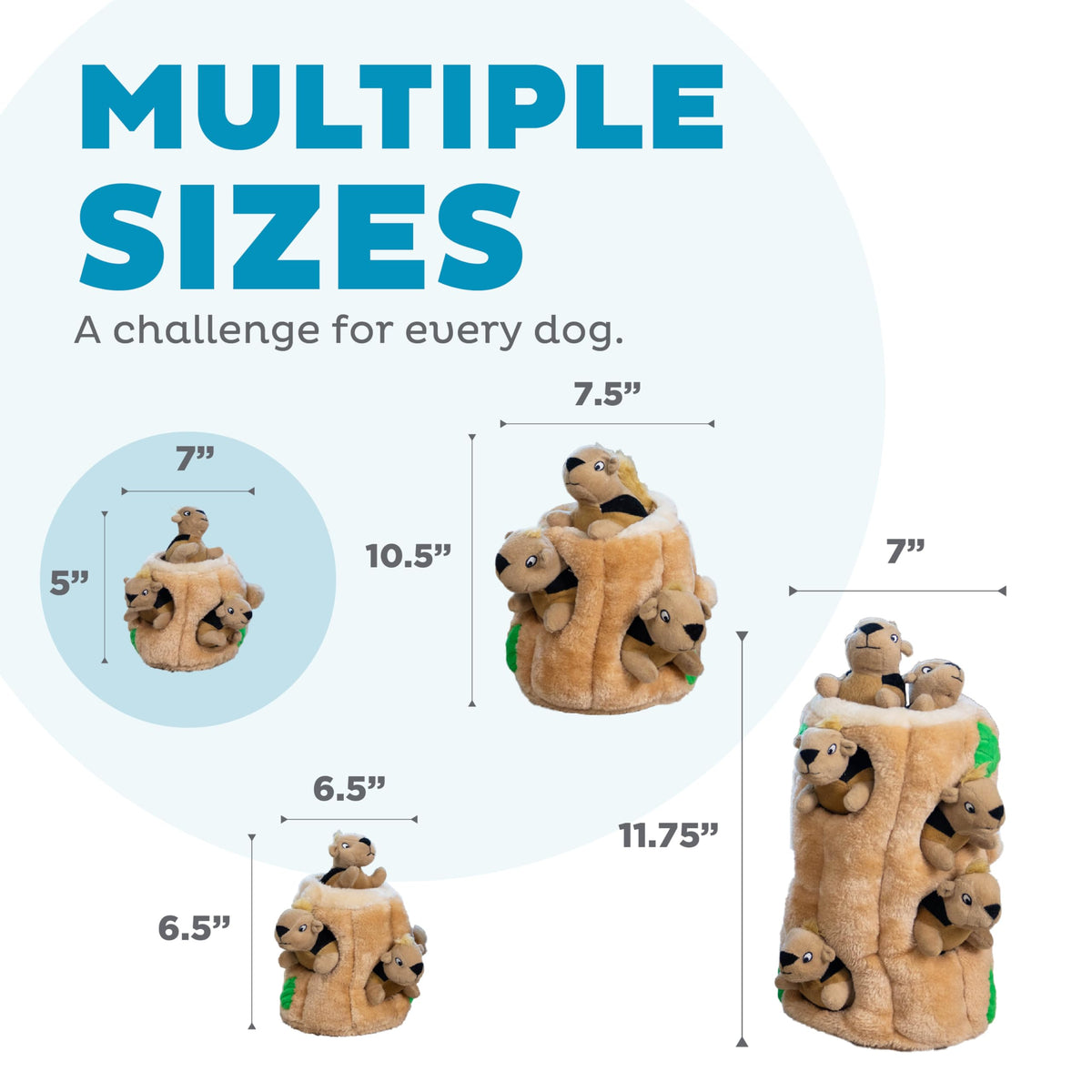 Outward Hound Pet Toy in Small (Pack of 1), Squirrel Small