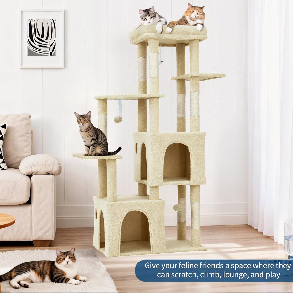 OUTLANE Pet Activity Structure in Beige, Beige
