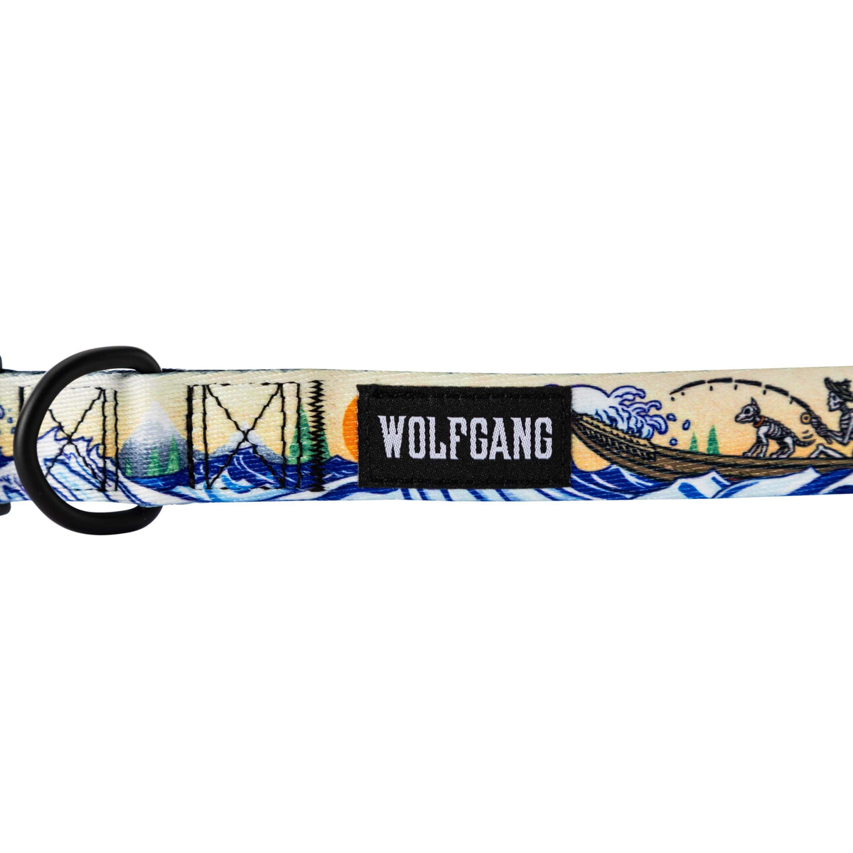Wolfgang Man & Beast Animal Collar in Small (5/8 Inch x 8-12 Inch), MountainWave Print