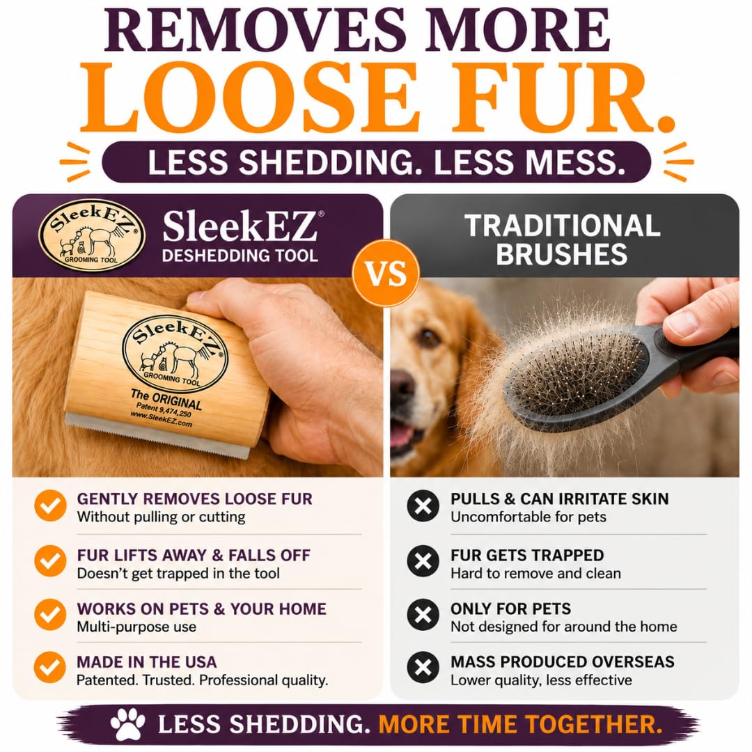 SleekEZ Hair Brush in 5 Inch, Multi-colored
