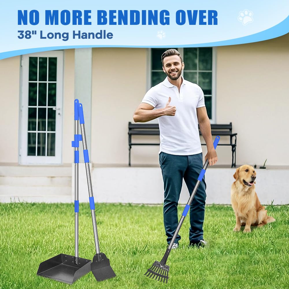 GUOOUG Pet Supplies in pooper scooper for large dogs, 1. Blue