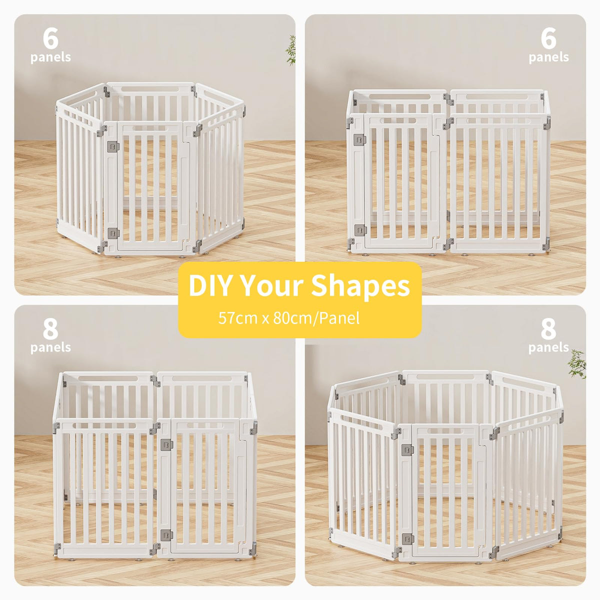 Gupamiga Pet Playpen in White