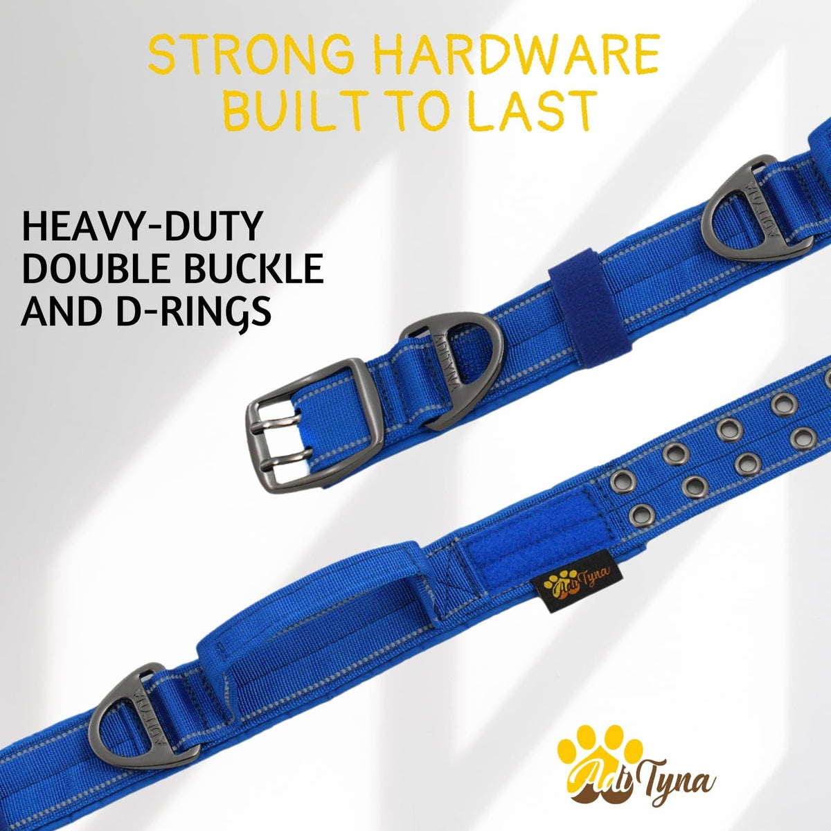 ADITYNA Animal Collar in Extra-Large: Fit 24-30" Neck, Royal Blue