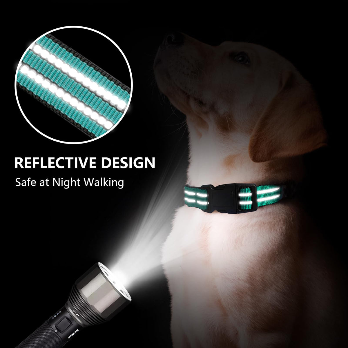 Hikiko Animal Collar in Small, Turquoise