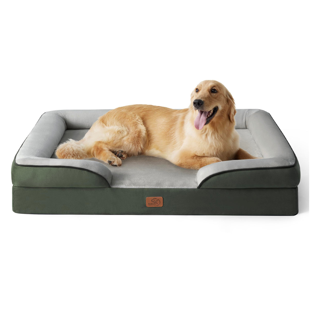 Bedsure Pet Bed Mat in 48"l X 35"w X 8"th, Dark Green