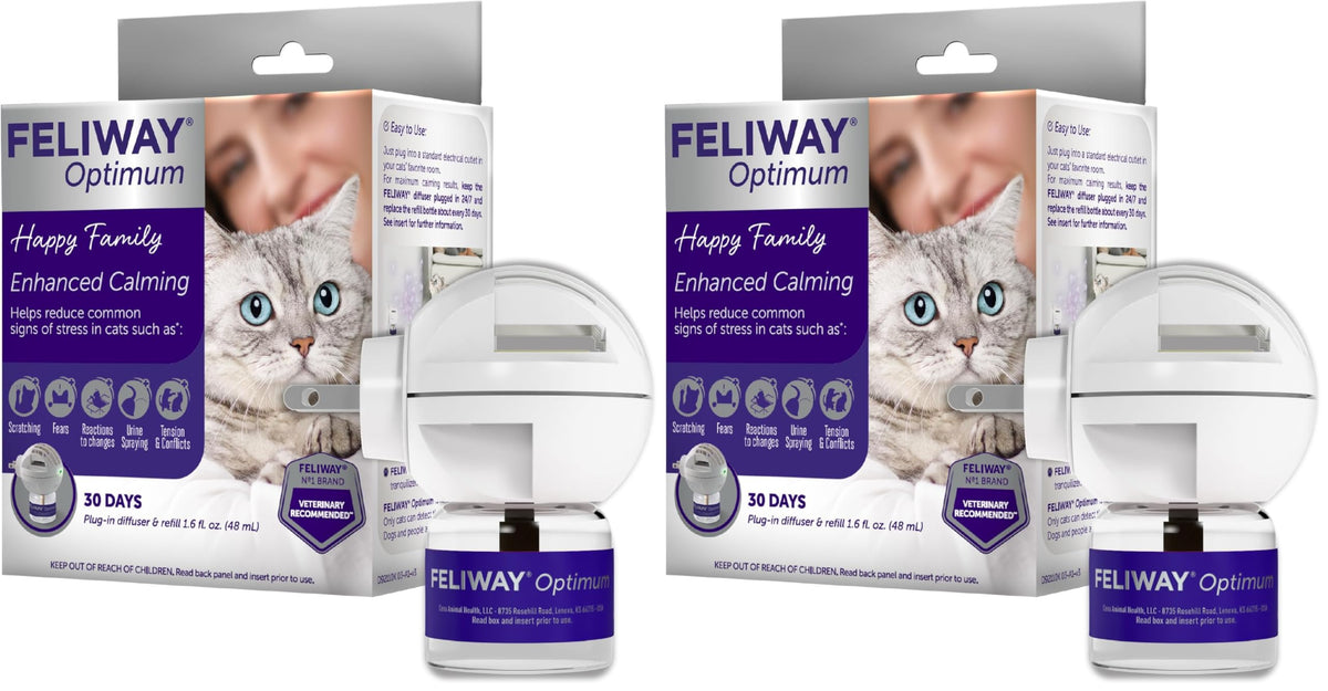 FELIWAY Aroma Diffuser in 2 Pack, Translucent