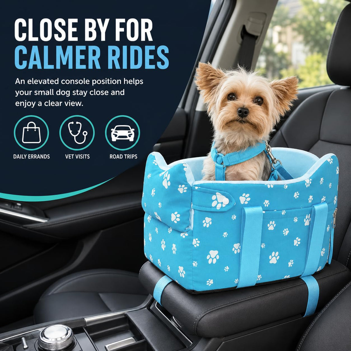 Cullaby Pet Seat in Small, Blue