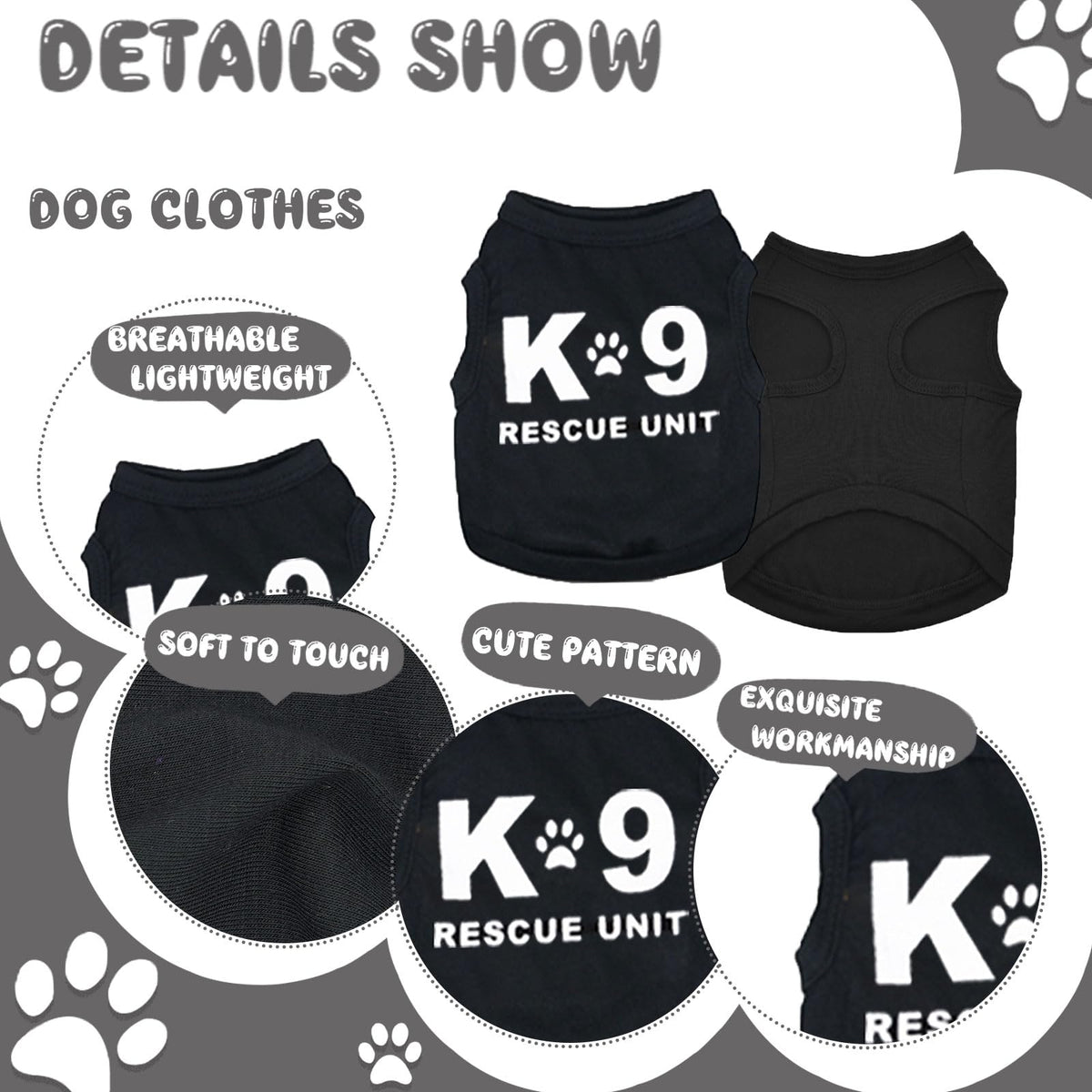 Generic Pet Apparel in XX-Small, black