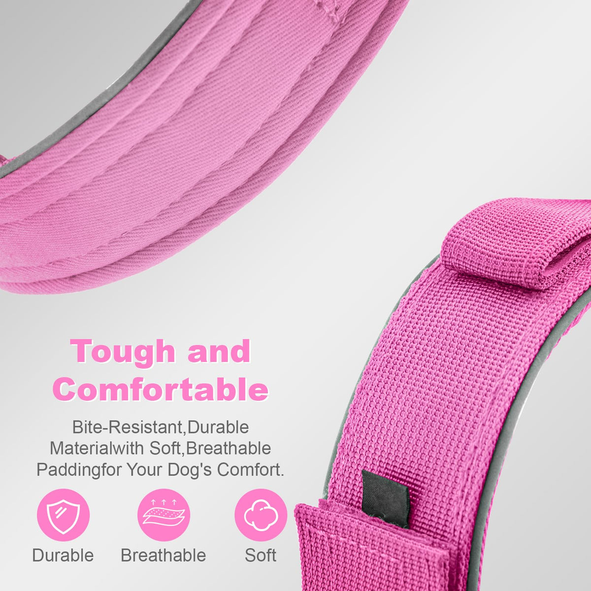 YaoTya Animal Collar in M(15"-18.5"), Pink