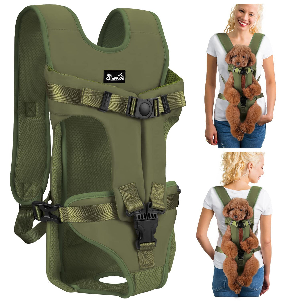 Lukovee Animal Carrier in Small, Green