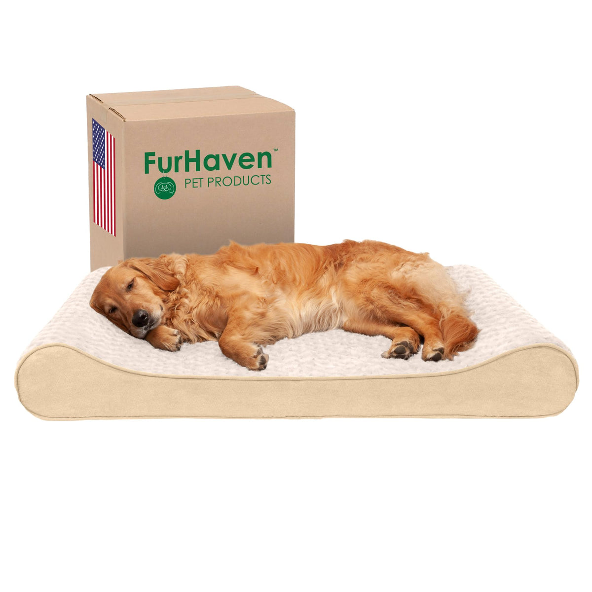 Furhaven Pet Bed Mat in Jumbo, Ultra Plush (Cream)