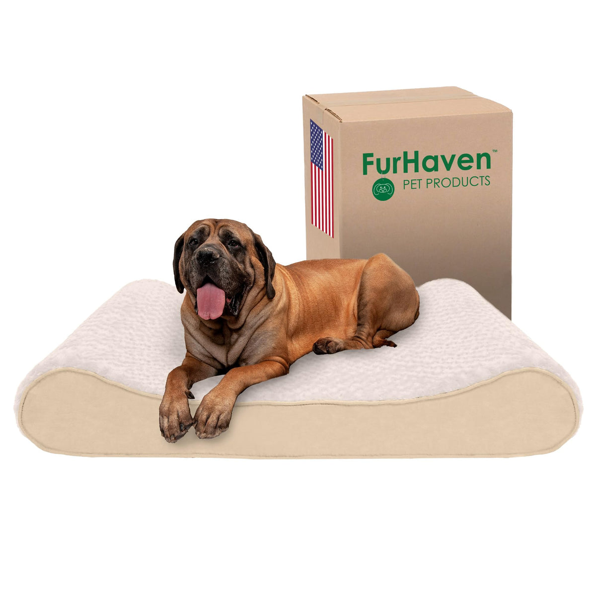Furhaven Pet Bed Mat in Jumbo Plus, Ultra Plush (Cream)
