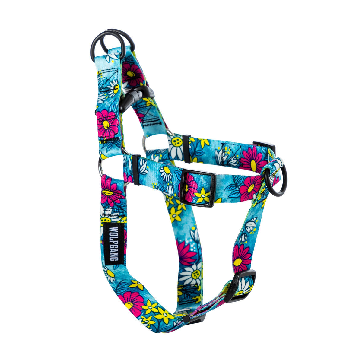 Wolfgang Man & Beast Animal Harness in Small (5/8 Inch x 12-18 Inch), LazyDaisy Print