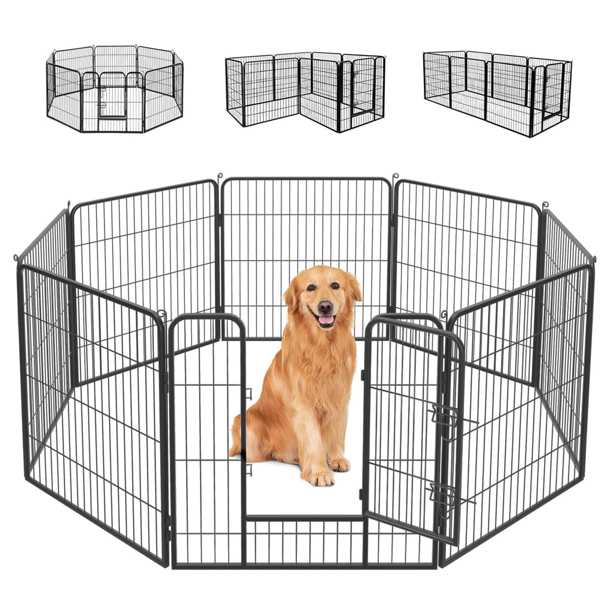 FDW Pet Playpen in Black