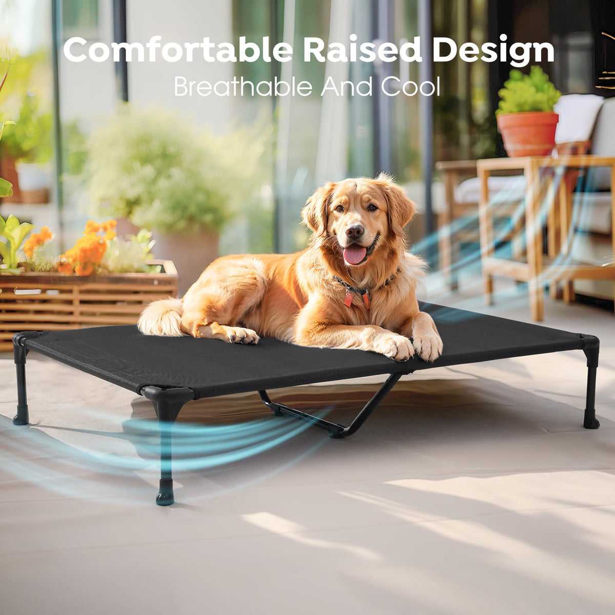 Veehoo Pet Bed Mat in 59.0"L x 37.5"W x 9.0"Th, Black