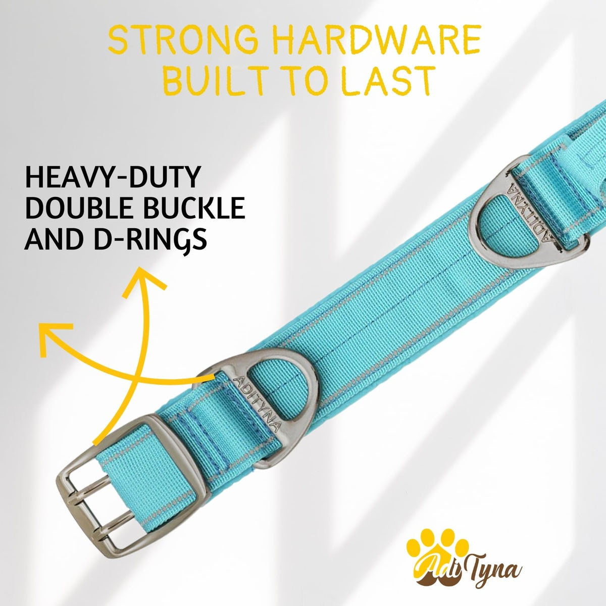 ADITYNA Animal Collar in Extra-Large: Fit 24-30" Neck, Blue