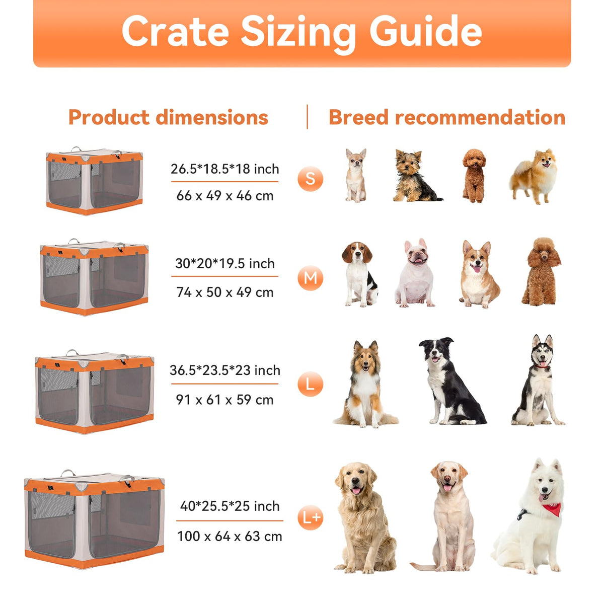 A 4 Pet Animal Cage in 30.0"L x 20.0"W x 19.0"H, Orange+Beige
