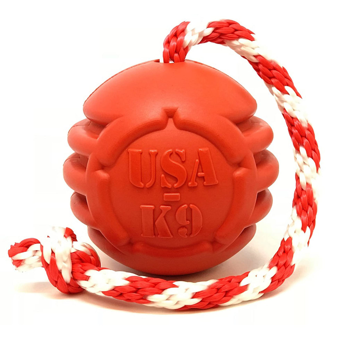SodaPup Pet Toy in Large, Stars & Stripes Red