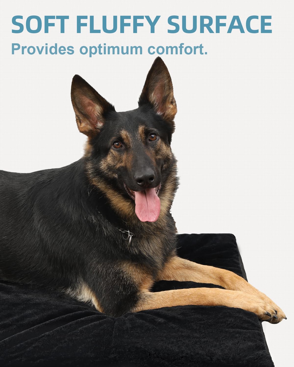 KSIIA Pet Bed Mat in 41.0"L x 27.0"W x 3.0"Th, Black