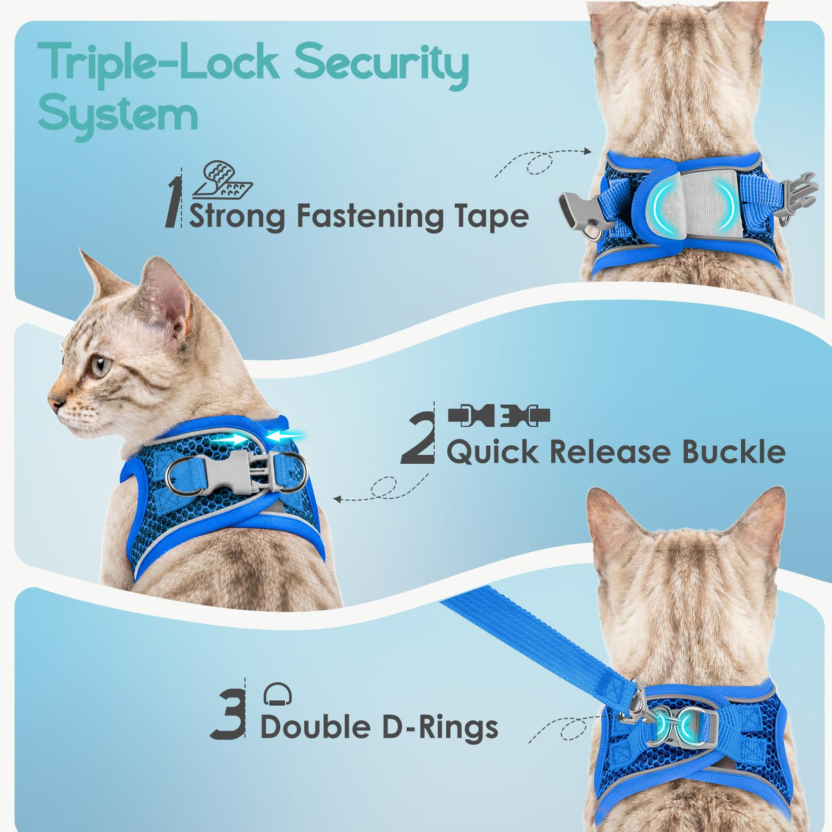 Oriwings Animal Harness in XXS, Blue