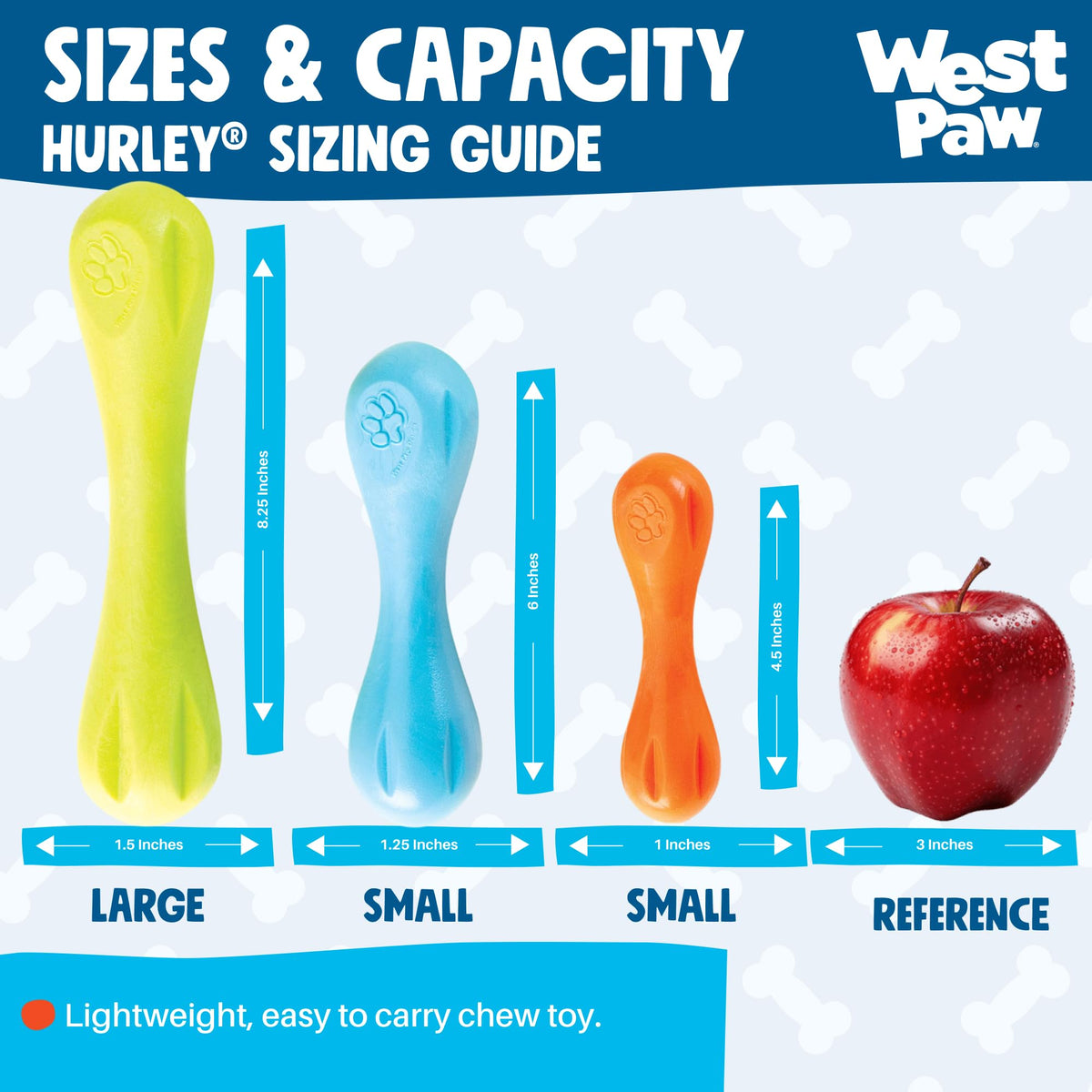 WEST PAW Pet Toy in Small, Granny Smith