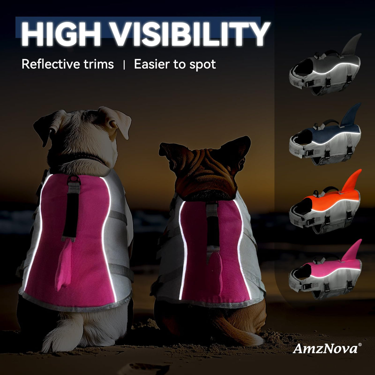 AMZNOVA Pet Apparel in XS: 13-18in (Chest Girth), Pink