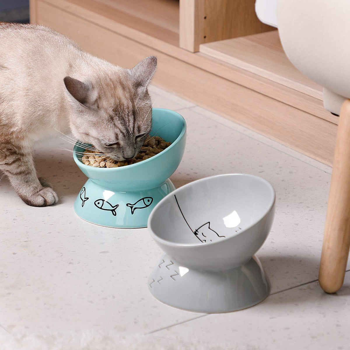 Sweejar Home Pet Feeder in 5 Inch, BlackNew