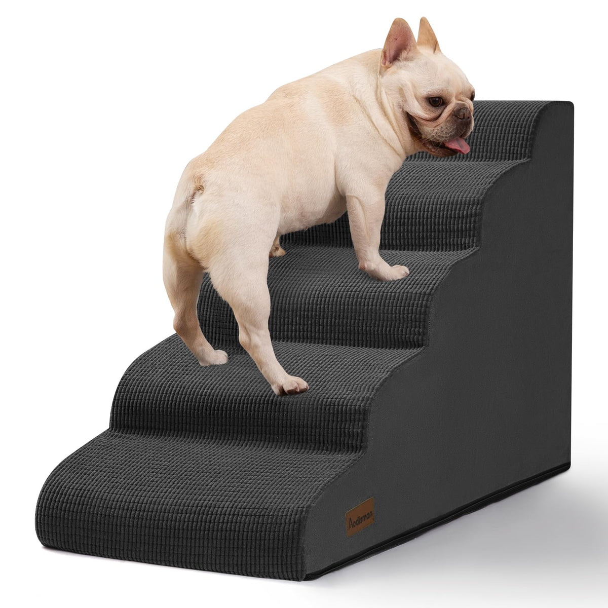aodisman Animal Stair in Standard 5-Step 22.2"H, Black