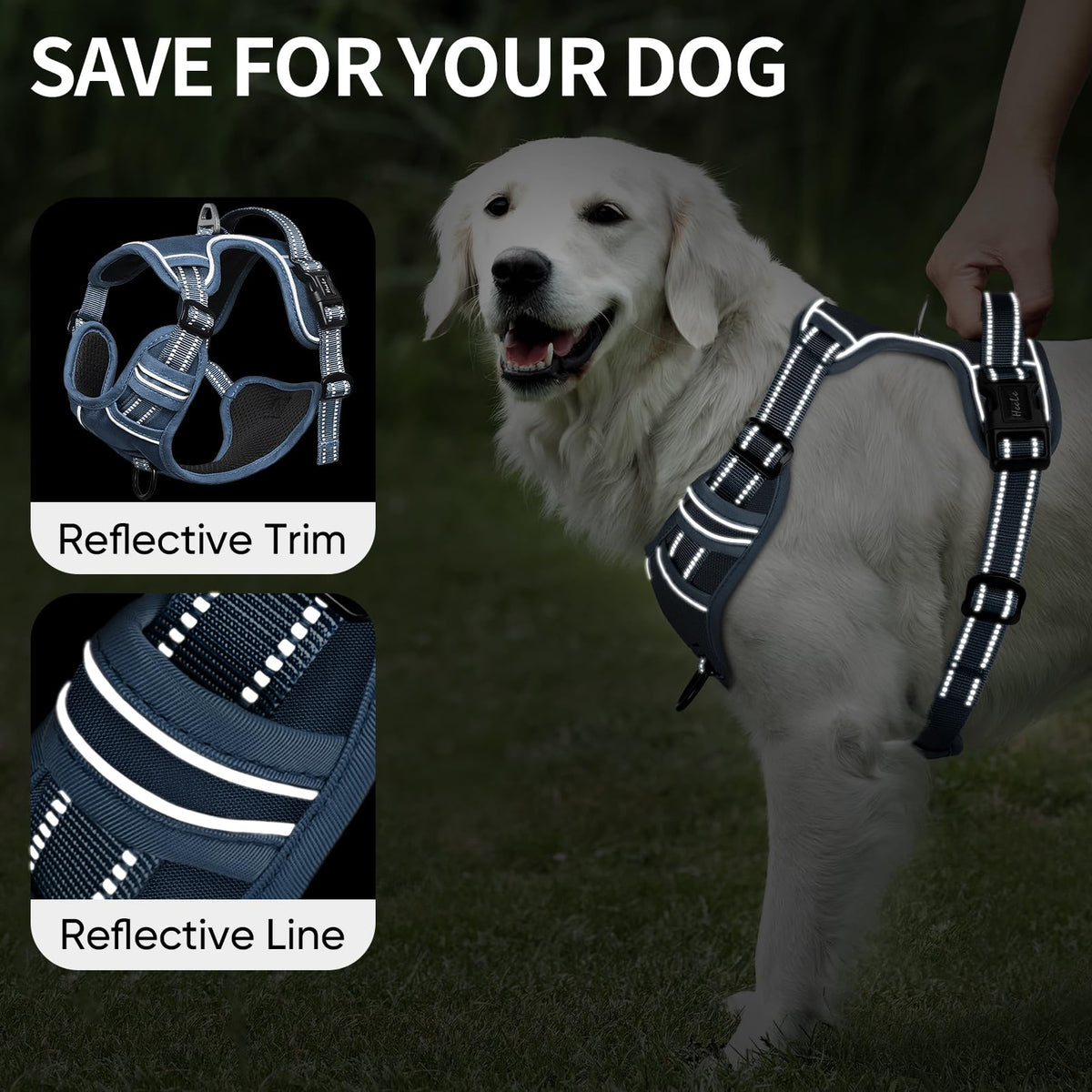 HEELE Animal Harness in M, Royal Blue